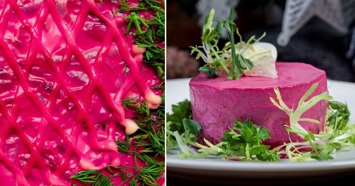 торт из селедки и грибов