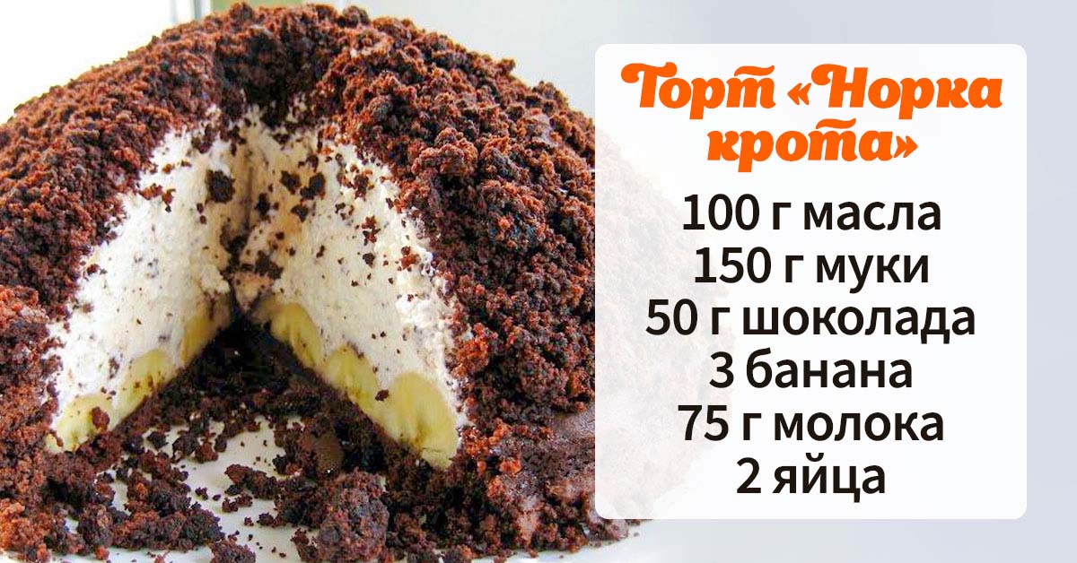 Торт норка крота гиф