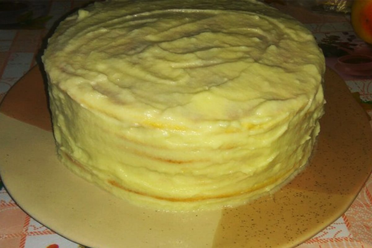 Торт на сковороде без творога