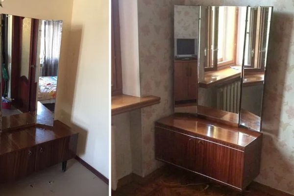 Почему советский трельяж состоит из трех зеркал и куда его деть