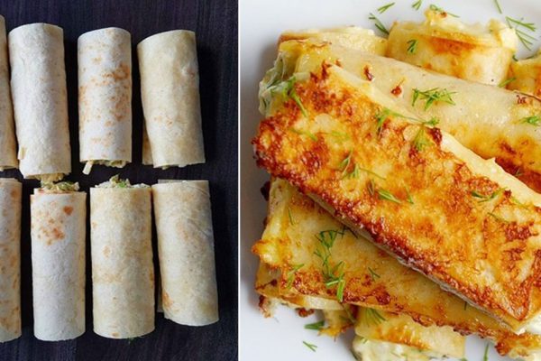 Рецепт трубочек из лаваша