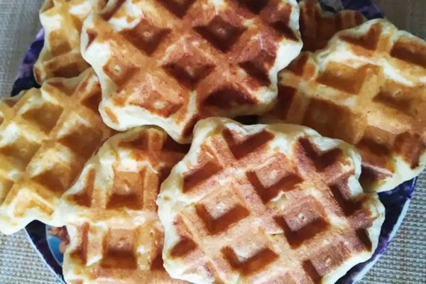 Муж подарил электровафельницу, показываю, как готовлю творожные вафли для стройности