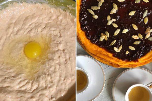 Супруг месяц держался, не ел сладкого, но перед моим тыквенным пирогом не устоял