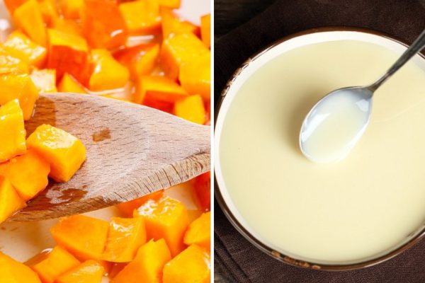 Инструкция по приготовлению пирога с тыквой и сгущенкой