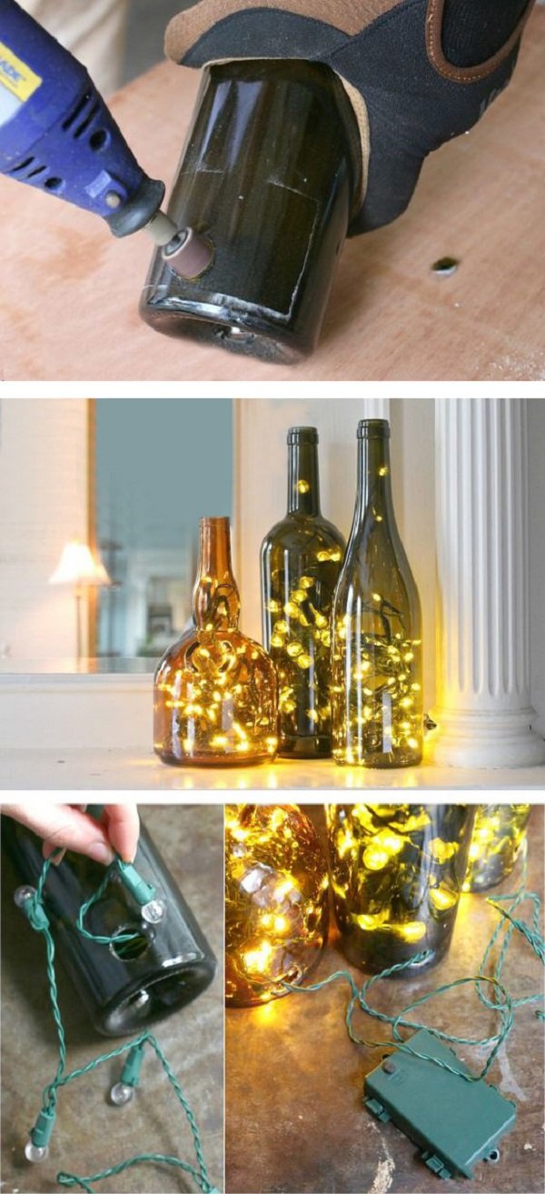 Бутылка шампанского на Новый год: как украсить своими руками