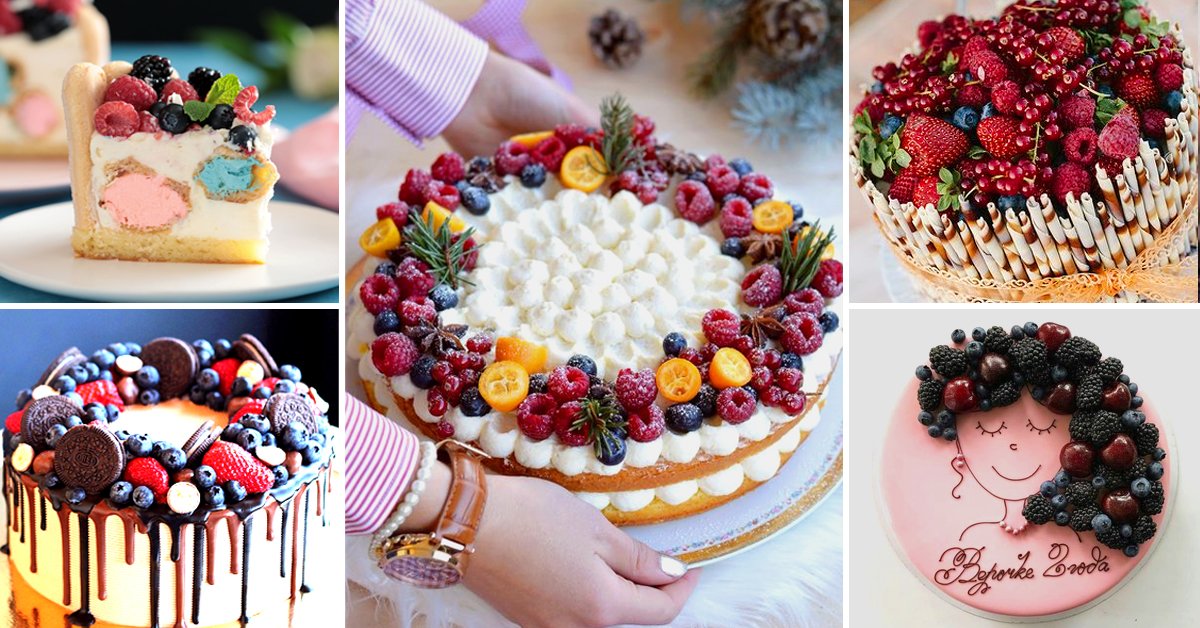 Как украсить домашний торт своими руками (149 фото)