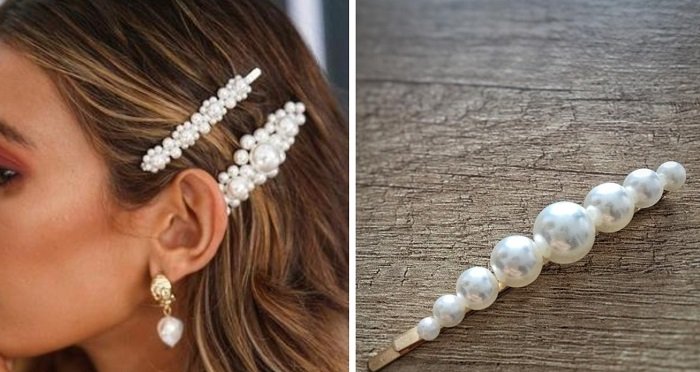 жемчужные заколки