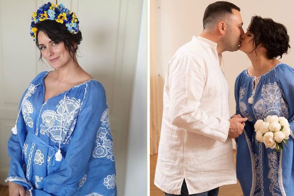 Вышитое платье с успехом может заменить свадебное, рассматриваем оригинальный наряд Лизы Глинской