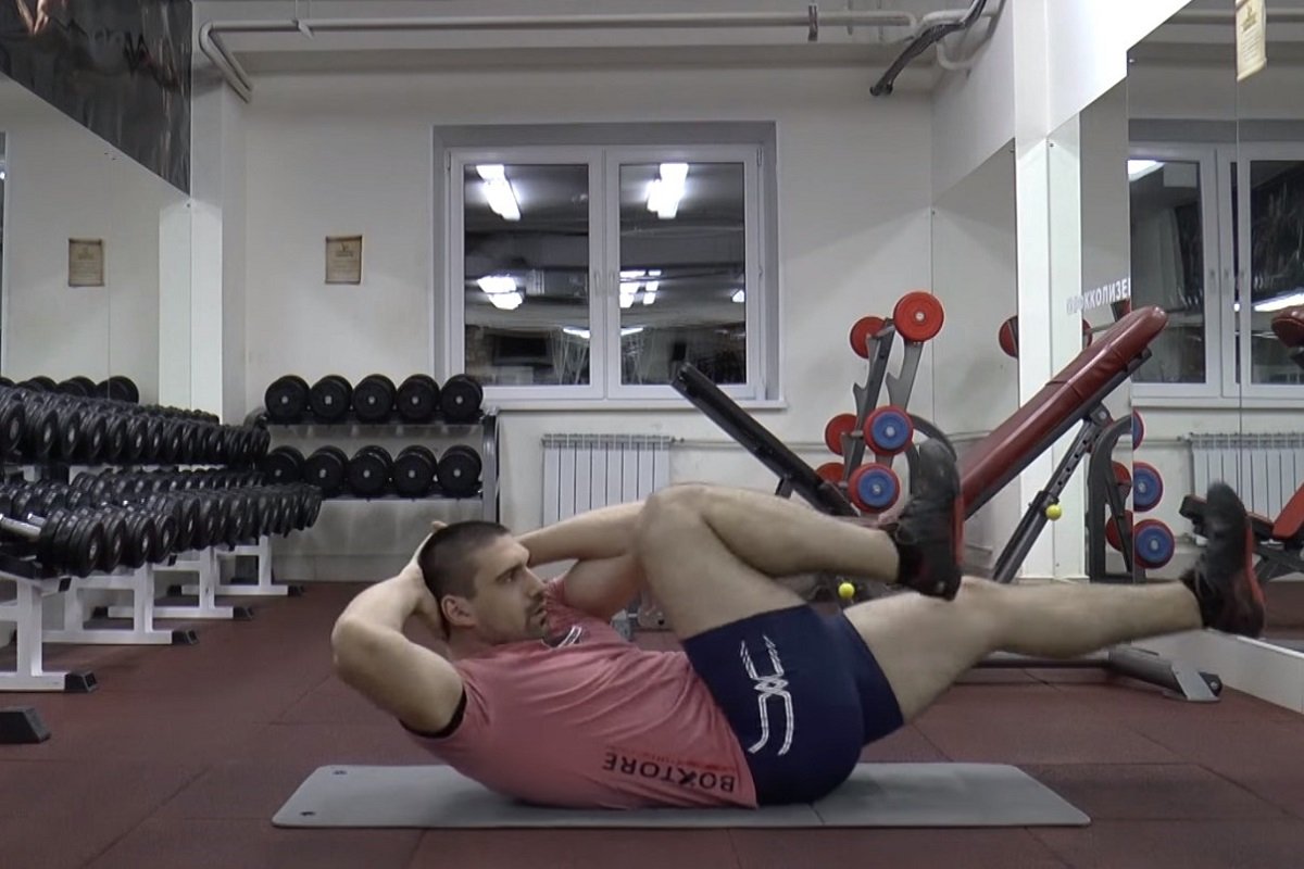 упражнение велосипед техника