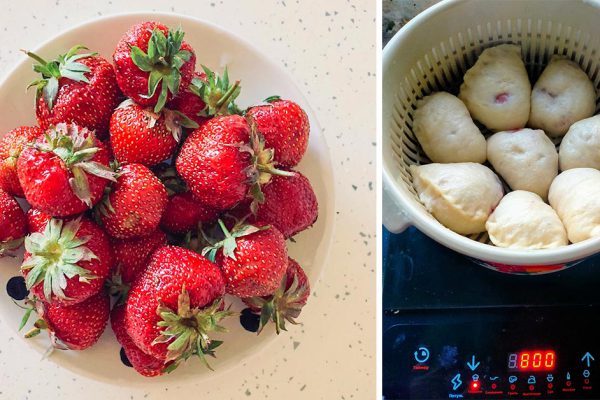 Рецепт вареников с клубникой на воде, лучшее угощение в клубничный сезон