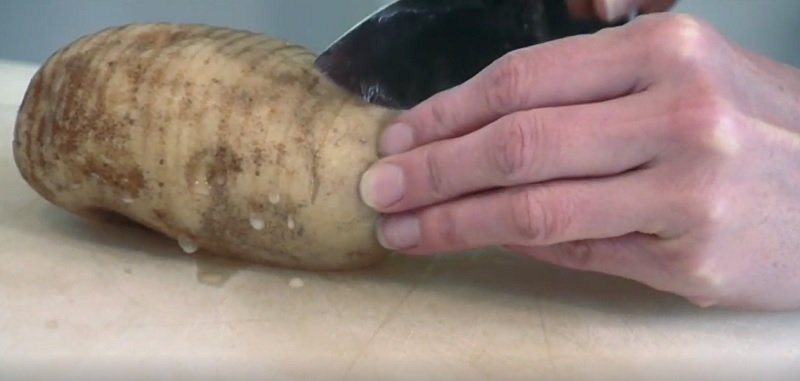 веера из картошки