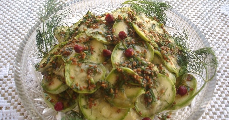 закуска из кабачков с корейской приправой