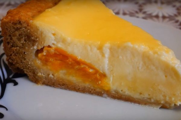 Рецепт пирога из песочного теста с абрикосами