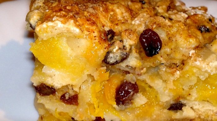 тыквенный пирог из замороженной тыквы