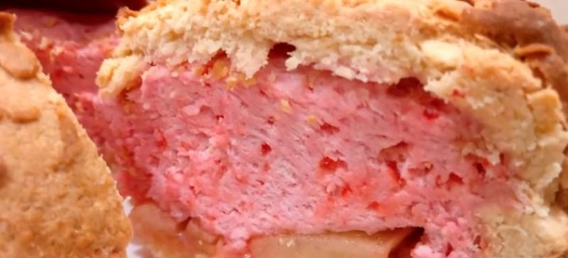 яблочный пирог с киселем