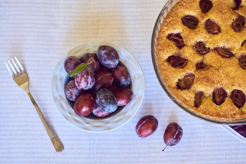 сливовый пирог