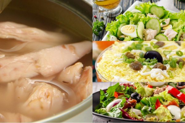 Рецепты салатов с печенью трески