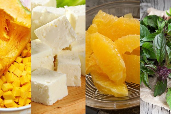 Как приготовить салат из печеной тыквы и апельсинов