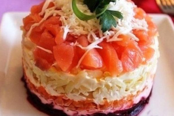 Диетический салат «Семга на шубе». Совершенство, само совершенство!