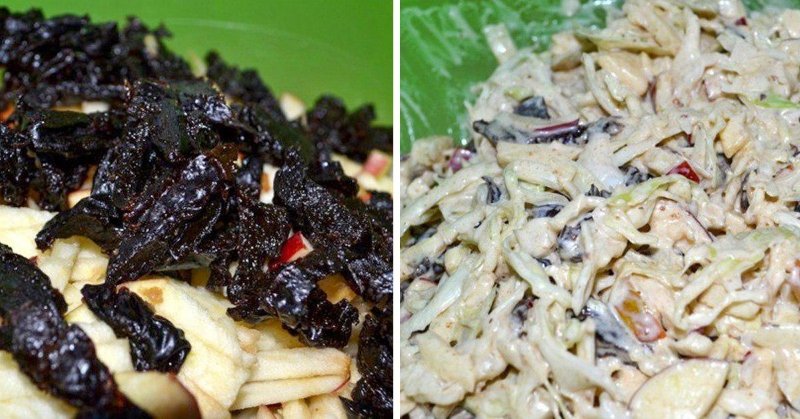 салат с черносливом новогодний