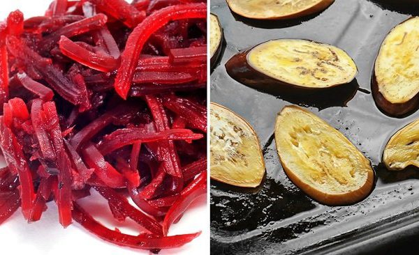 Как приготовить свекольный салат с заправкой из баклажана