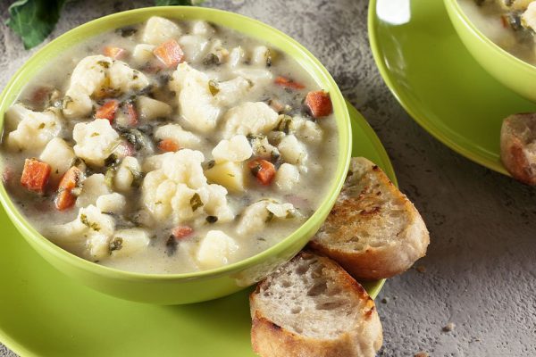 Сытные супы из цветной капусты, чтобы работать как часы