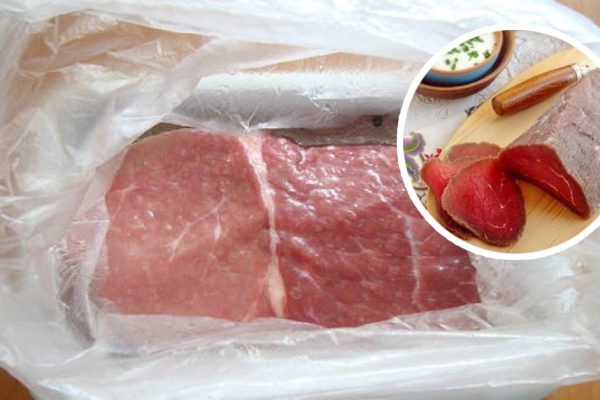 Залей мясо водочкой, а еще лучше — коньяком, и посмотри, что произойдет через 3 дня.
