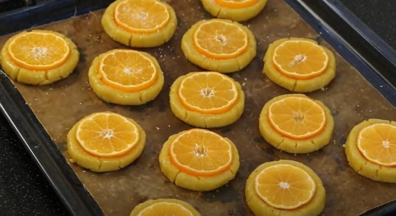 мандариновое печенье