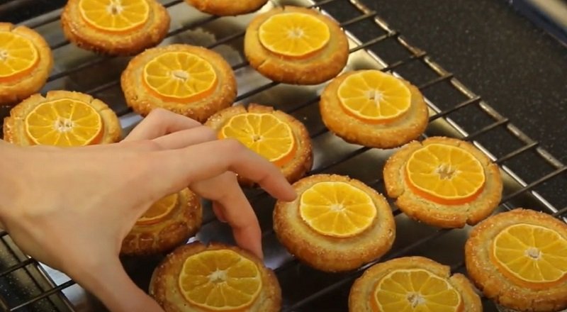 печенье с мандаринами