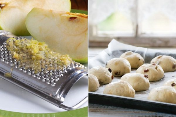 Инструкция по приготовлению постных яблочных булочек