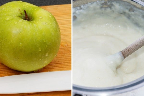 Зачем смешивать манную крупу с яблочным пюре