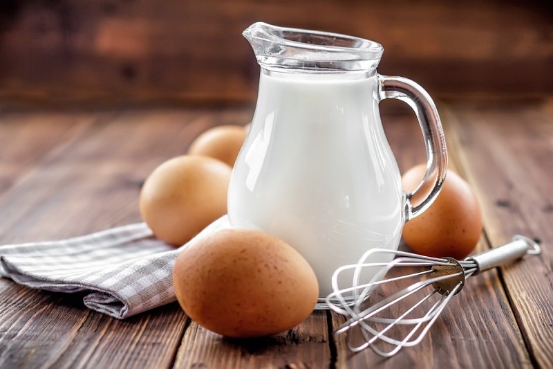 Яйца С Молоком В Духовке Фото