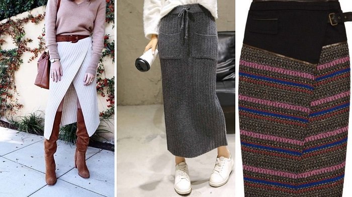 модные юбки из шерсти