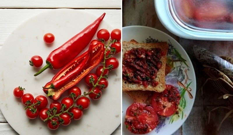 закуска из помидоров с перцем