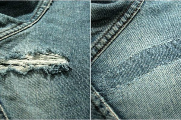 Починка потертых джинсов и как не испортить их окончательно