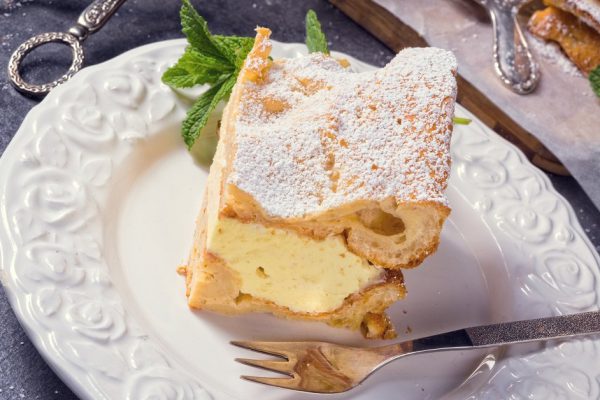 Karpatka is a traditional Polish cream pie