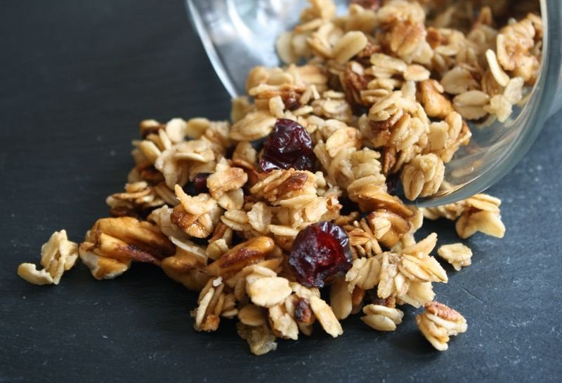 Быстрая гранола в микроволновке