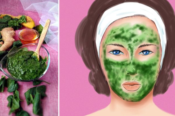 Зачем делать маску из зелени