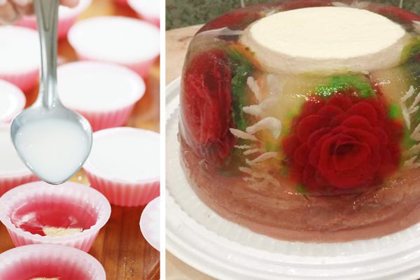 Как сделать желейный торт из молока и сахара