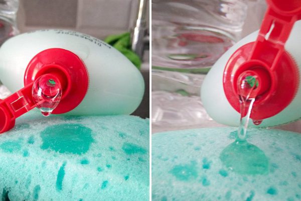 Чем разбавить жидкость для мытья посуды, чтобы она стала в два раза гуще