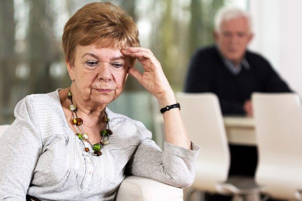 Annoyed adult daughter arguing with stubborn old senior mother in law ignoring not listening to young woman talking explaining problem, different generations disagreements family conflicts concept