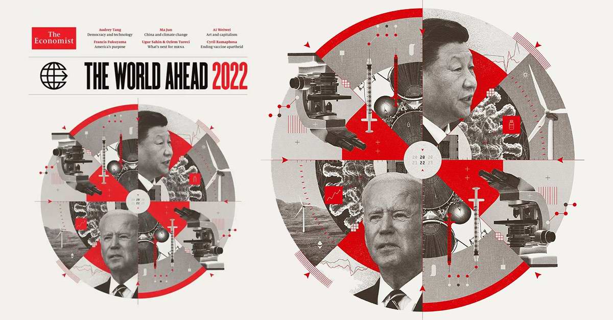 Что зашифровано в обложке журнала Ротшильдов The Economist на 2022 год