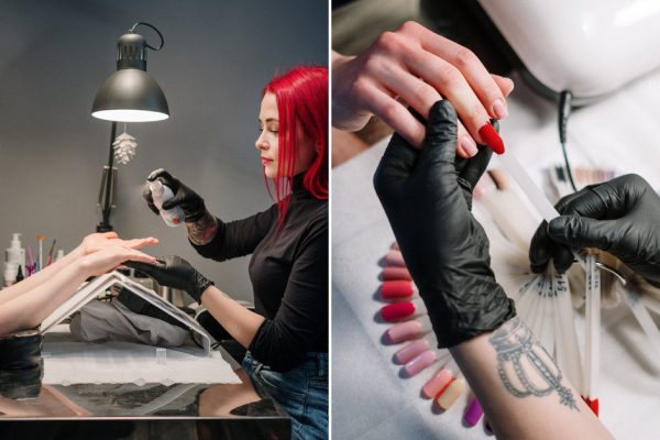 Дед Мороз залюбуется и одарит горстью серебряных пятачков, глядя на такой сказочный зимний маникюр